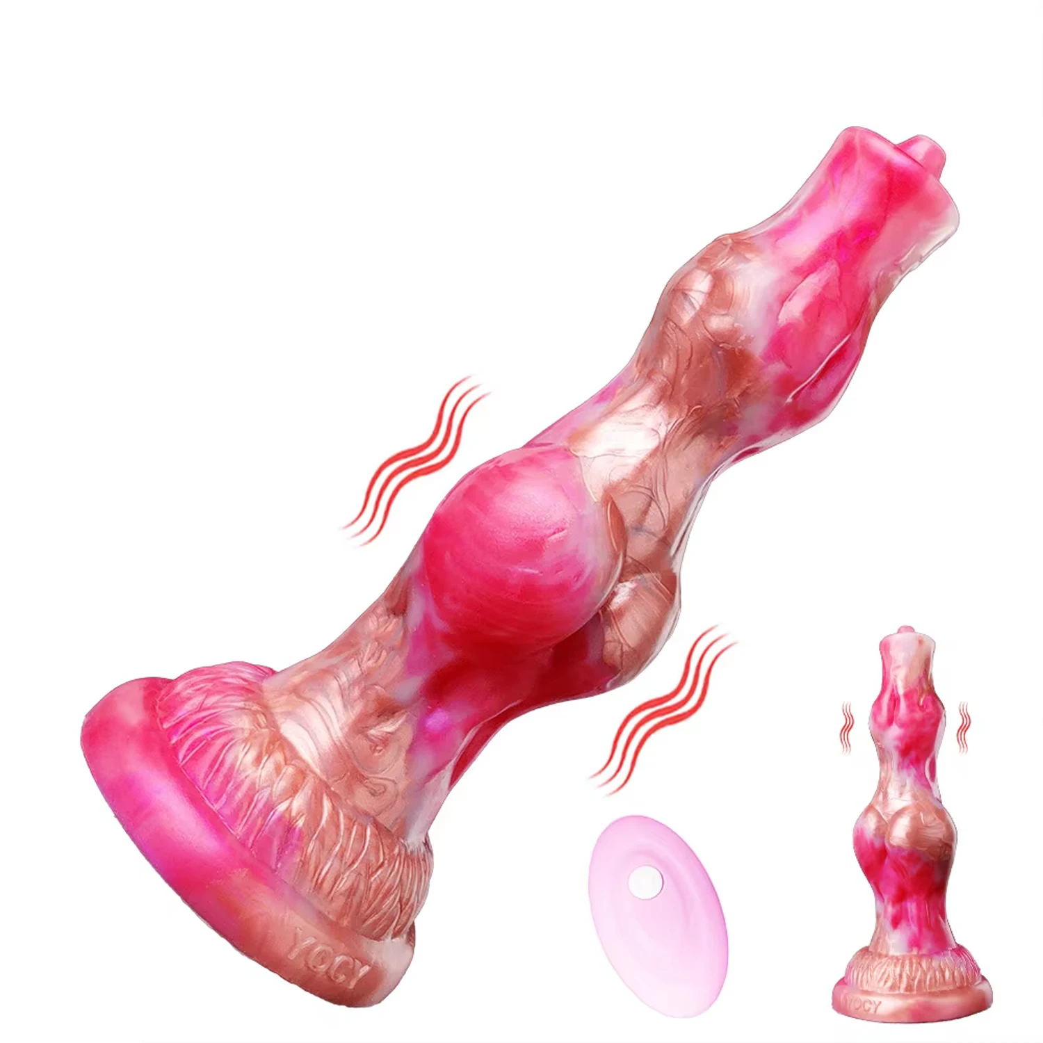 YOCY Adult Sex Toys 8 Inch Vibrator Monster Dildos 10 Vibrators Modes Anal Toy For Women Men Fantasy Knot Dildo  Remote Control