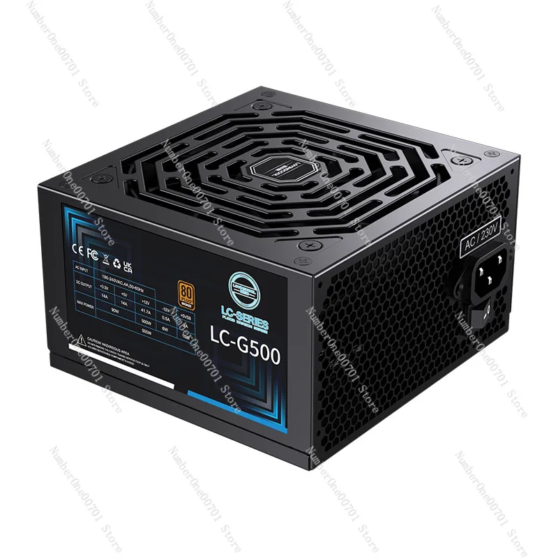 

ATX-500W Desktop Computer Power Supply Rated Bronze 500W Silent Dual CPU Host PC Power Supply