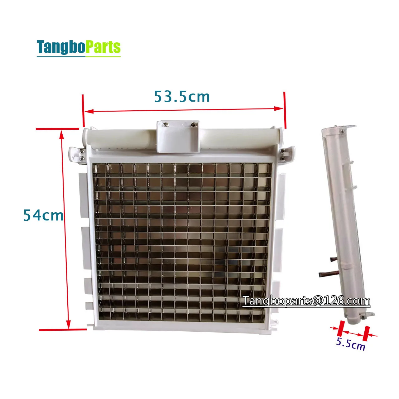 Ice Making Machine Parts, Bandeja de gelo de cobre, 399Universal 19X21 Evaporador Ice Mold, Peças Ice Maker