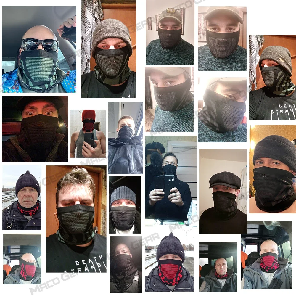 Motorcycle Bandana Winter Neck Warmer Gaiter Windproof Face Cover Cycling Cold Proof Ski Scarf Sport Outdoor Bike Reusable Mask