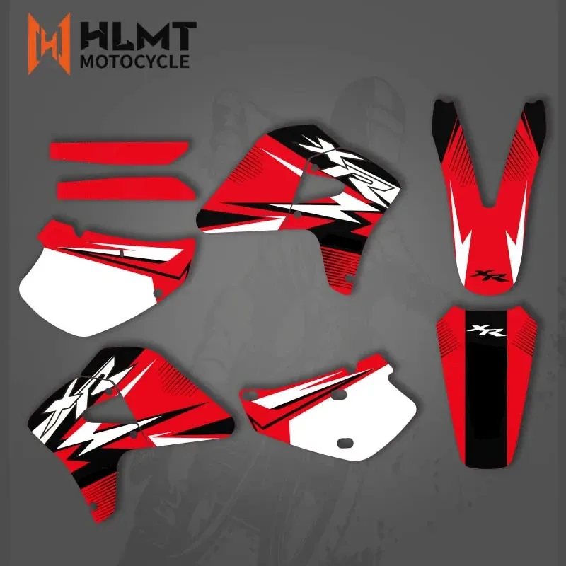 HLMT GRAPHICS & BACKGROUNDS DECALS STICKERS Kits For Honda XR650R 2000 2001 2002 2003 04 05 06 07 08 2009 XR650 R XR 650R