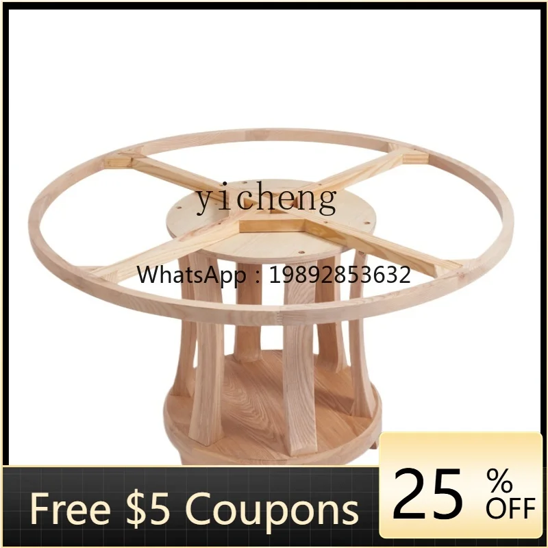 

ZTqh Marble Dining Tables and Chairs Set Modern Minimalist Solid Wood round Dining Table Household round Table