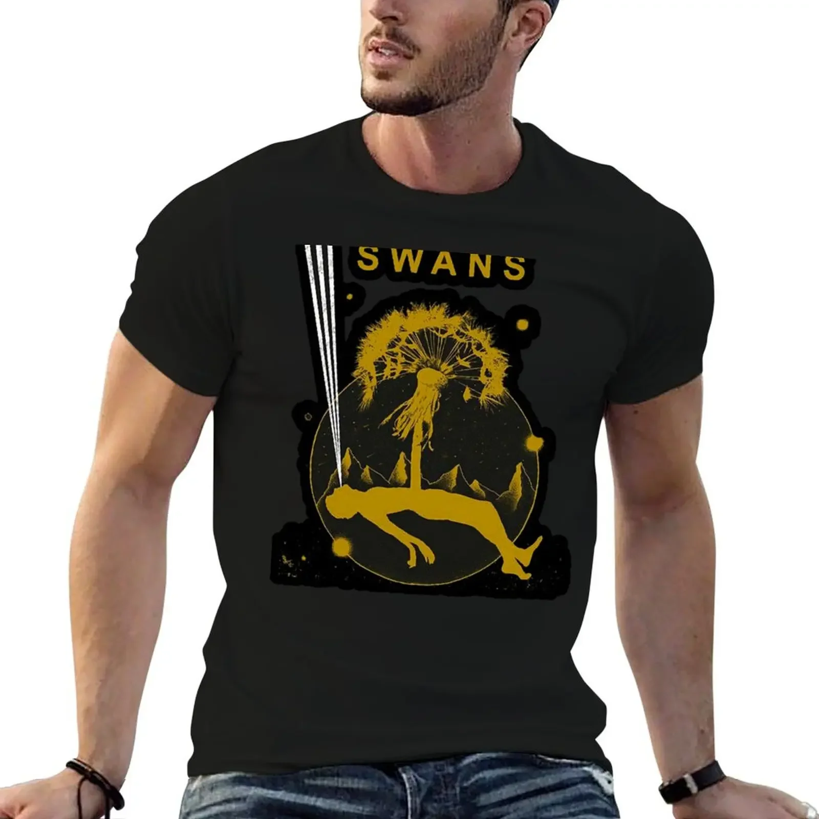 

SWANS MUSIC ARTWORK T-Shirt cotton graphic tees anime clothes mens graphic t-shirts hip hop