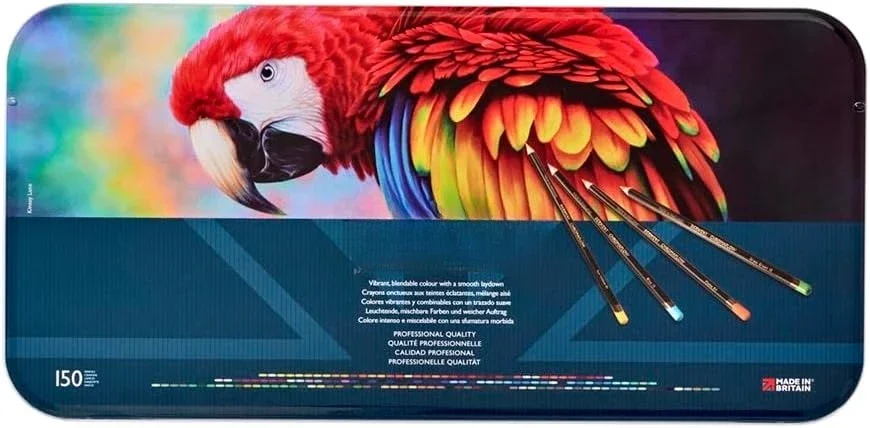 

Great deal.Set of 150 in Tin, 3.5mm Round Core, Premium Core Strength, Blendable with Smooth Texture, Ideal for Drawing,Coloring