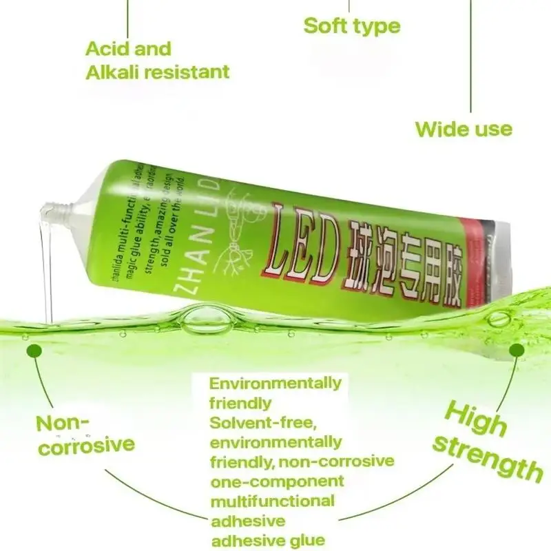 LED Bulb Super Glue 110ML Clear Contact Epoxy Resin Liquid For Lamp Light Aluminum Substrate Metal PVC Plastic Fiber Adhesive