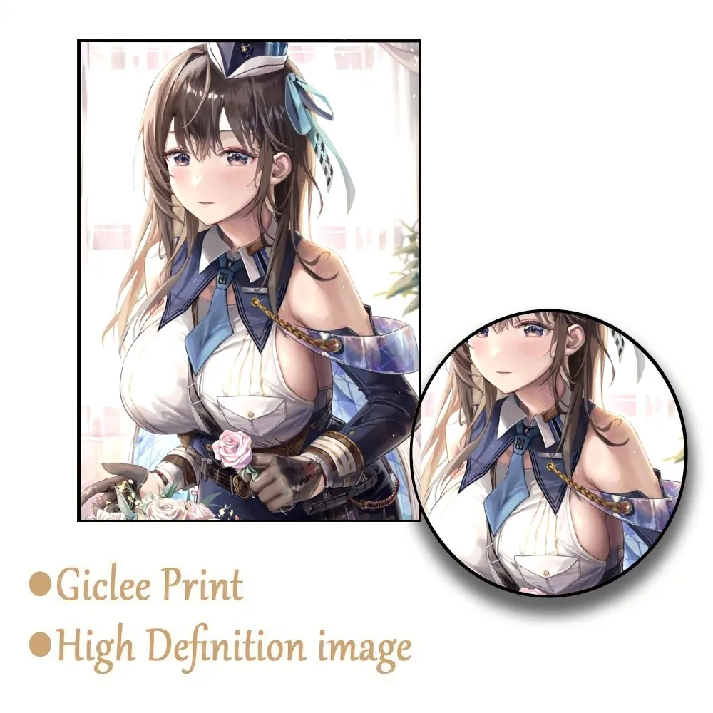 آلهة النصر Nikke الكلاسيكية خمر المشارك ذاتية اللصق الفن ورقة مقاومة للماء ملصق مقهى بار غرفة جدار ديكور #6