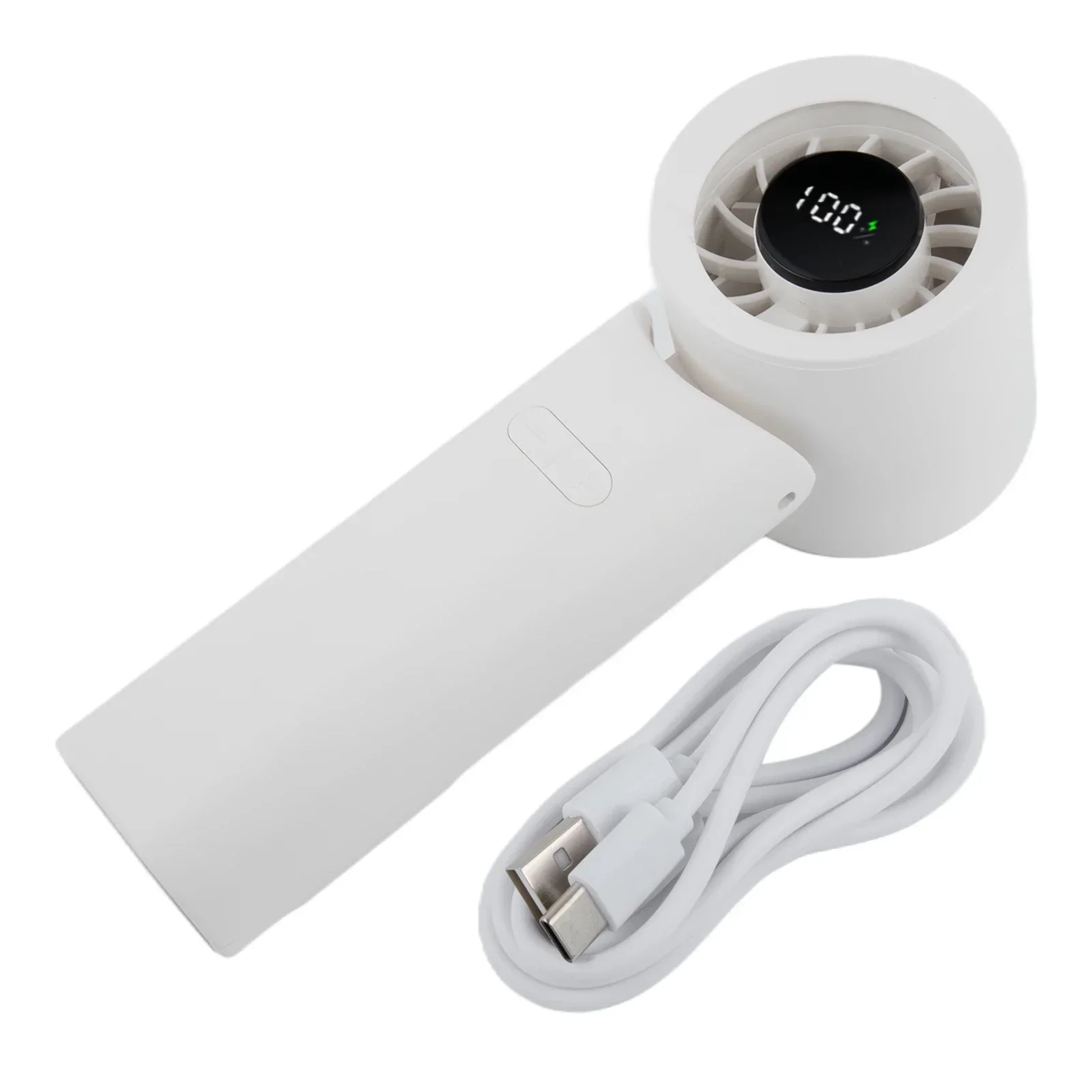 

For Office For Outdoor Use Desktop Fan 100-Speed Fan Camping Summer Activities 54*55*157mm Customizable Airflow