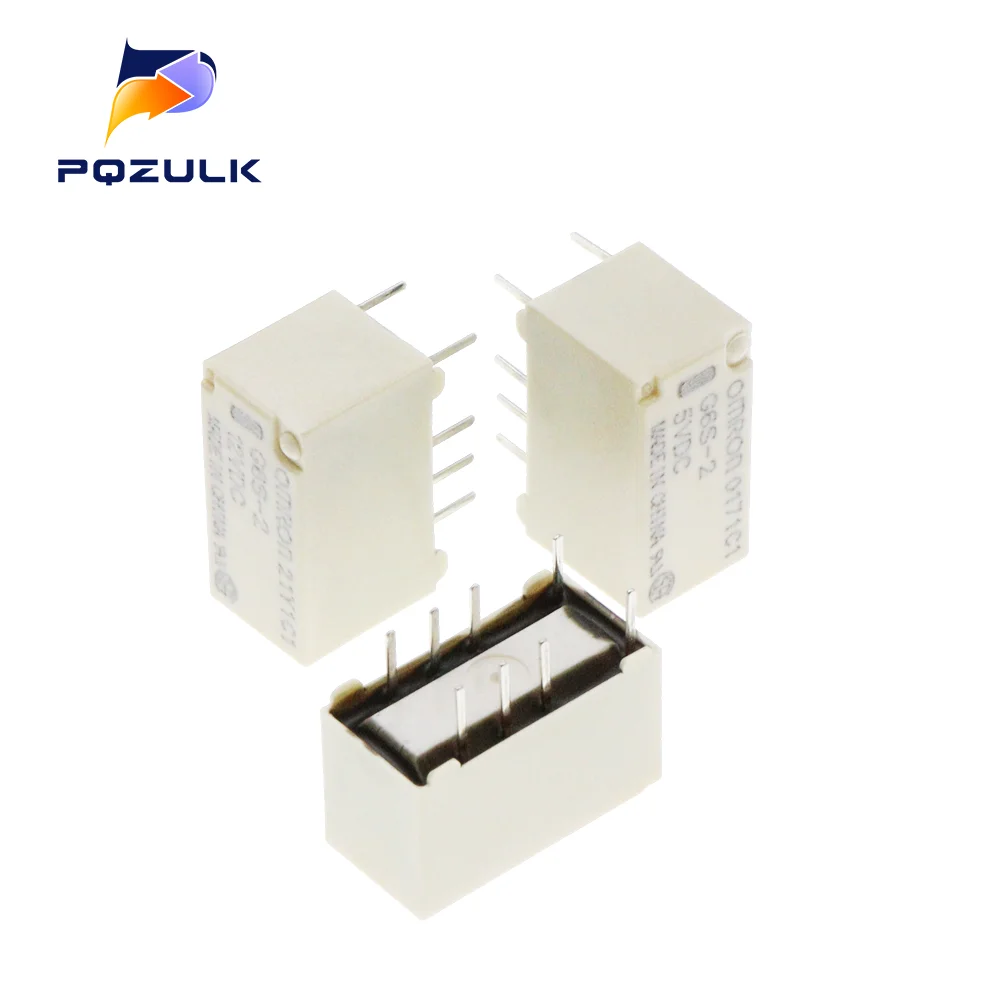 10PCS 5V/12V/24V Relay G6S-2-5VDC G6S-2-12VDC G6S-2-24VDC 250VAC/DC220V 8PIN Mini Signal Switch Relay 2A