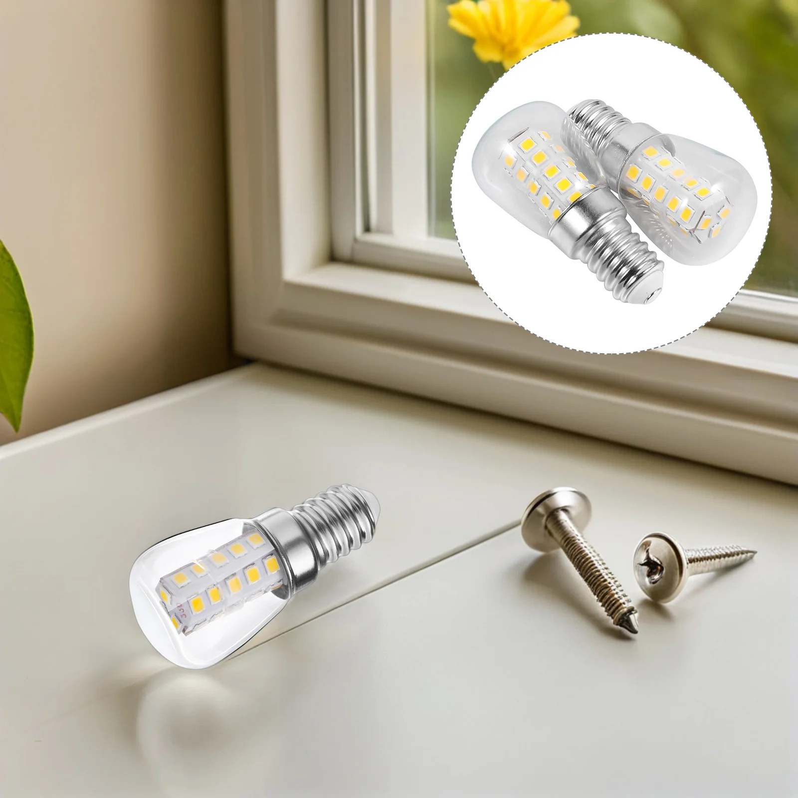 

4pcs Refrigerator Light Bulb E14 3W Led Fridge Bulb 3000K Warm White Appliance Lamp For Freezer Sewing Machine Small Screw Base
