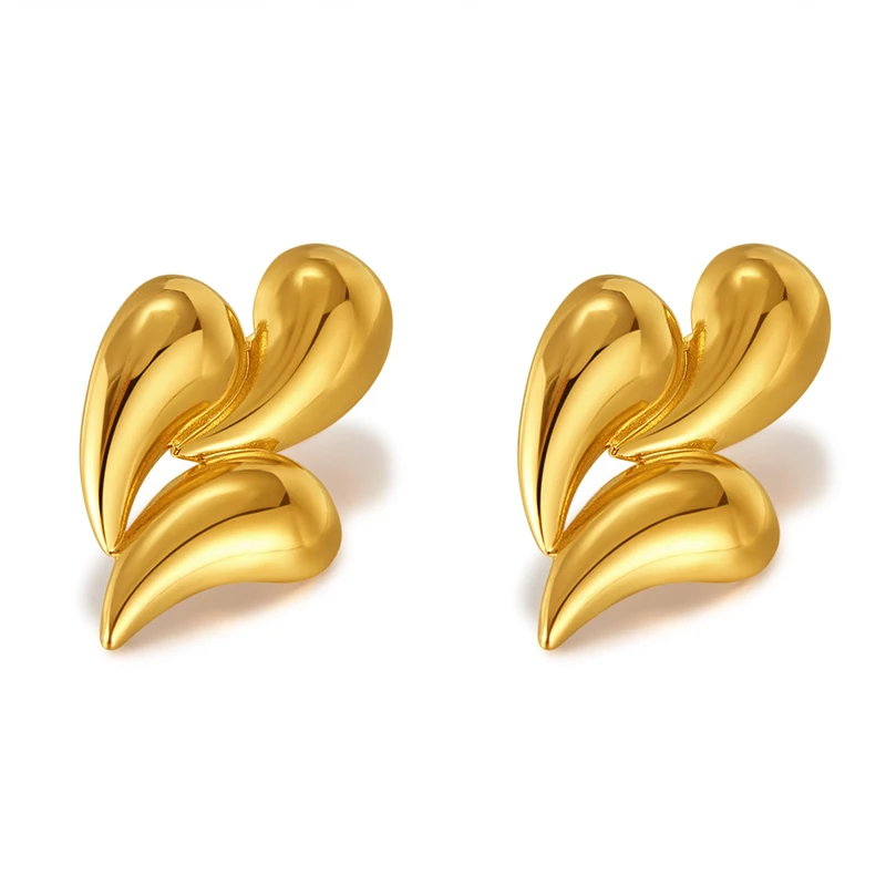 PRISCA | Women Stainless Steel Waterdrop Earring. New Designer Jewelry. Fashion.1Pair image 5