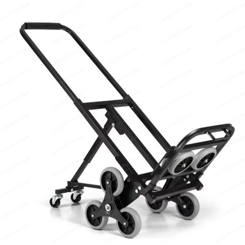 Three-Wheeled Portable Shopping  Logistics Trolley Luggage Cart with Climbing Ability Platform Structure