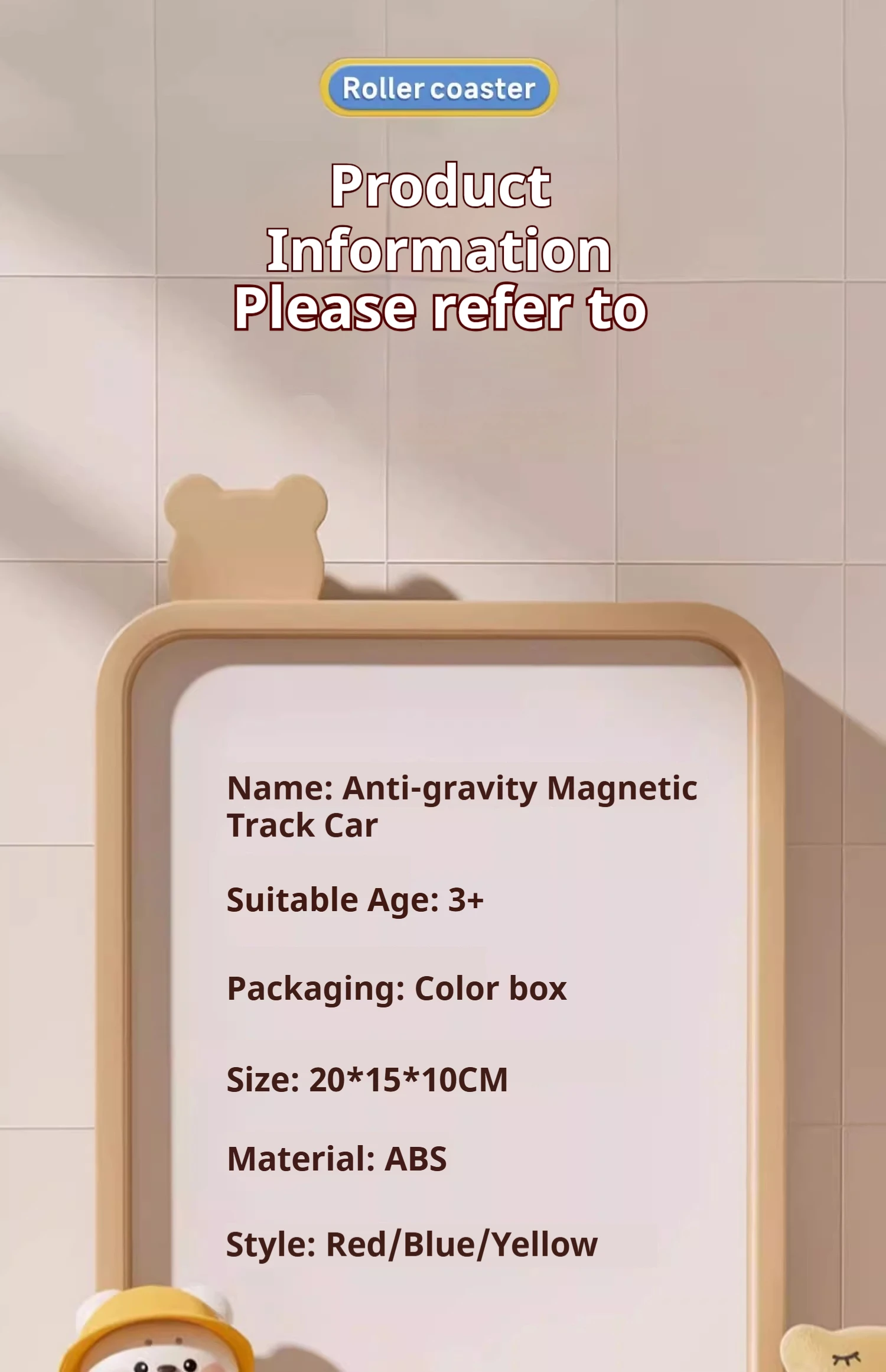 Coche mágico antigravedad para escalar paredes: corredor extraíble con inercia magnética y pistas especiales para niños y niñas