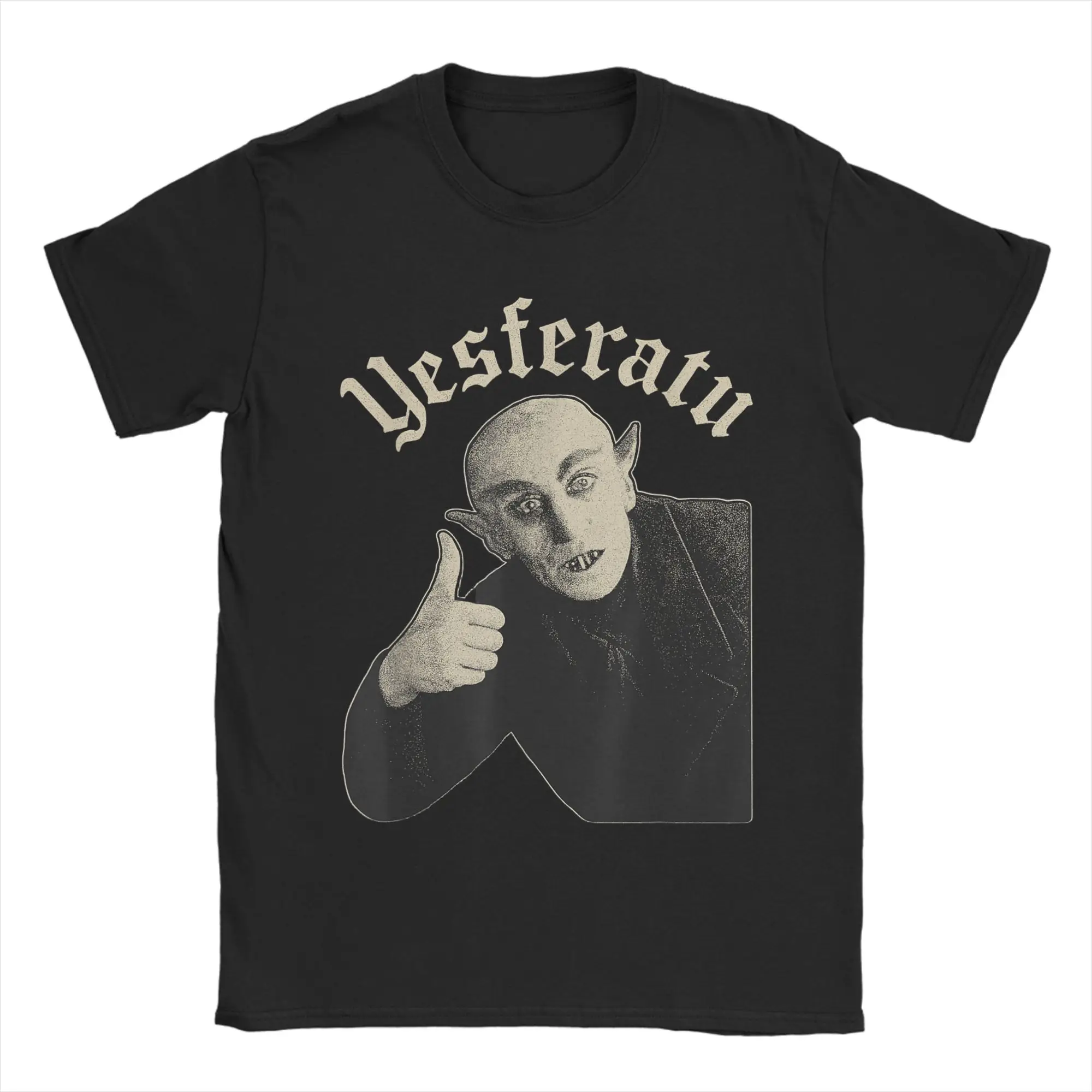 Camisetas divertidas de Yesferatu para hombre, camisetas de vampiro Nosferatu, Meme de Halloween, merch de algodón, camisetas divertidas de manga corta con cuello redondo, camisetas gráficas