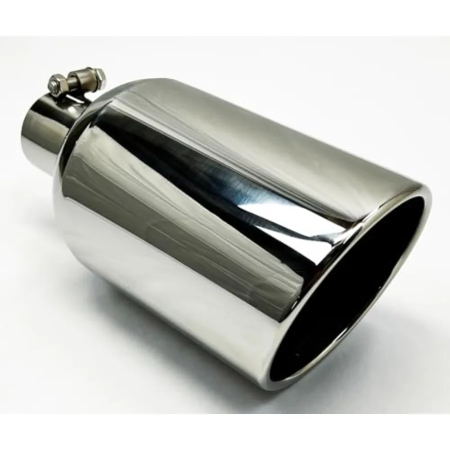 

Exhaust Tip 2.50 Inlet 6.00 Outlet 12.00 Long Rolled Slant Chrome Finish for HighPerformance Vehicle Exhaust Systems with Enhan