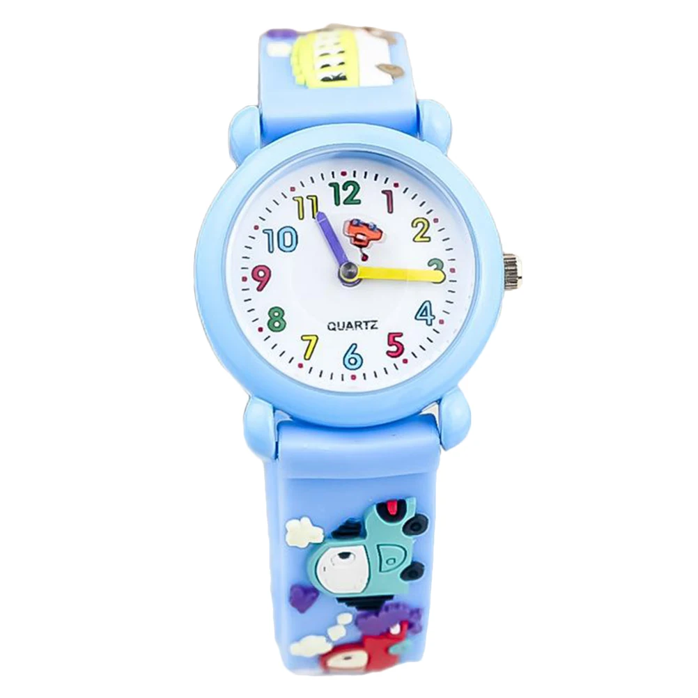 

1pc Children Watch Sky Blue Quartz Cartoon Wristwatch for Kids Girls Small Size Smooth Efficient Practical Long Life Clear Time