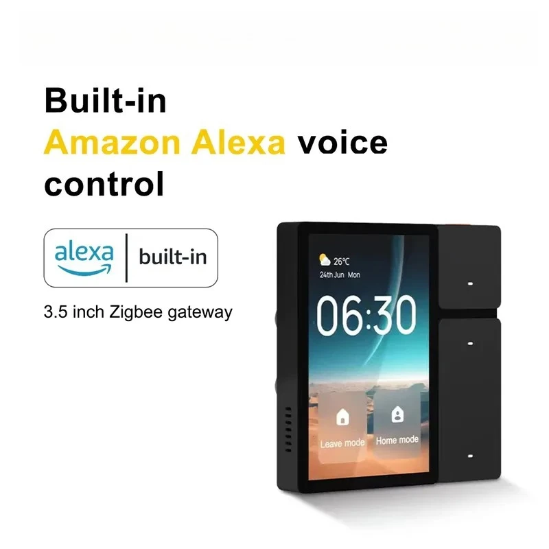 2026 TPL03 Zigbee Gateway 3.5-inch Multimode WiFi Central Control Panel with built-in Alexa voice control 16A