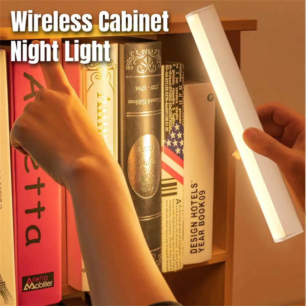 

LED Desk Lamp Magnetic Under Cabinet Lights Dimmable Wireless PC Night Light Three-colour Bar Lights For Study Reading Closet