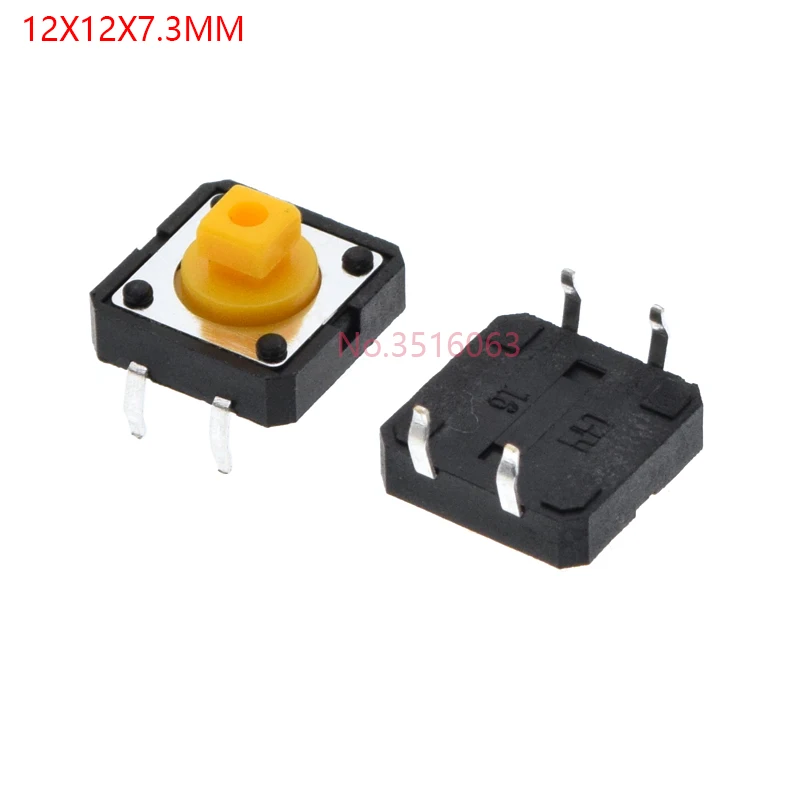 20PCS Tactile Tact Mini Push Button Switch Micro Switch 12x12 12*12*4.3MM 5MM 6 7 8 9 10 11 12 MM 4Pin