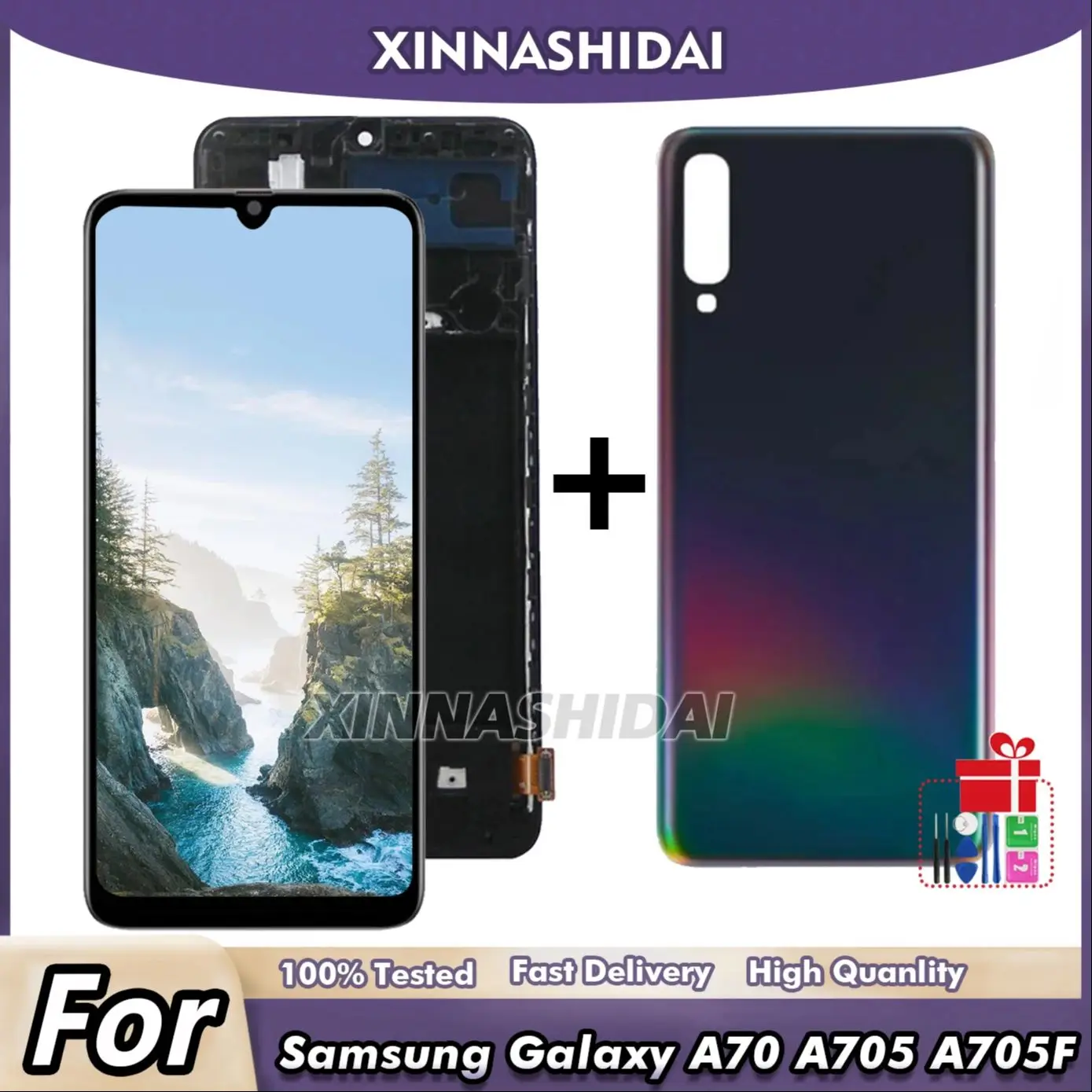 Samsung Galaxy A70 A705F/A705GM/A705W/A705X/A705U 6,7-дюймовый ЖК-дисплей С Цифровым Преобразователем Сенсорного Экрана