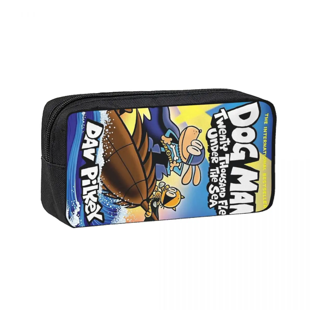 Dog Man Dogman Movie 2025 Comic Pencil Cases for Students School Pen Box Pencil Bag Pencil Pouch Storage Stationery Supplies