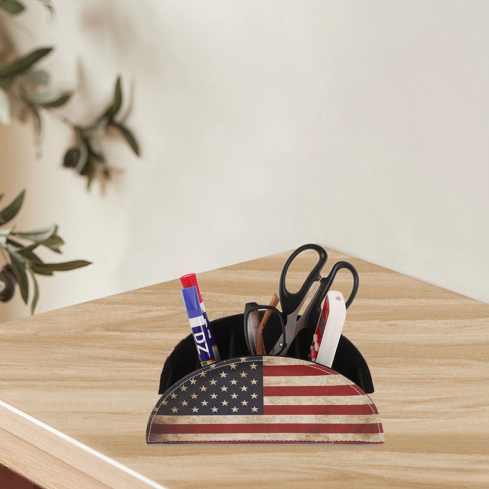 صندوق تخزين مكتبي منظم متعدد الأقسام لأجهزة التحكم عن بعد ومستحضرات التجميل والقرطاسية ديكور المنزل والمكتب والحمام #1