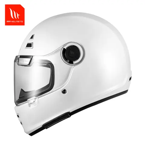 New Arrival MT JARAMA Helmets Solid Full Face Motocross Racing Helmet Black / White Double D Buckle Anti-fog S-XXXL Gloss / Matt