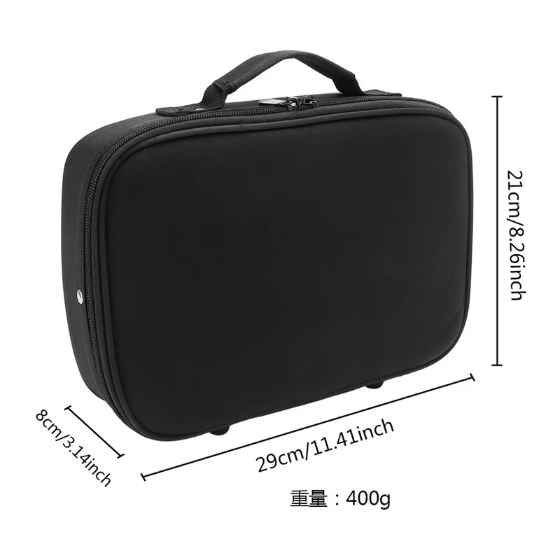 Barber Hair Scissors Case Professional Hairdressing Kit Bag Black Hair Stylists Leather Scissors Trimmer Organizer with Handle