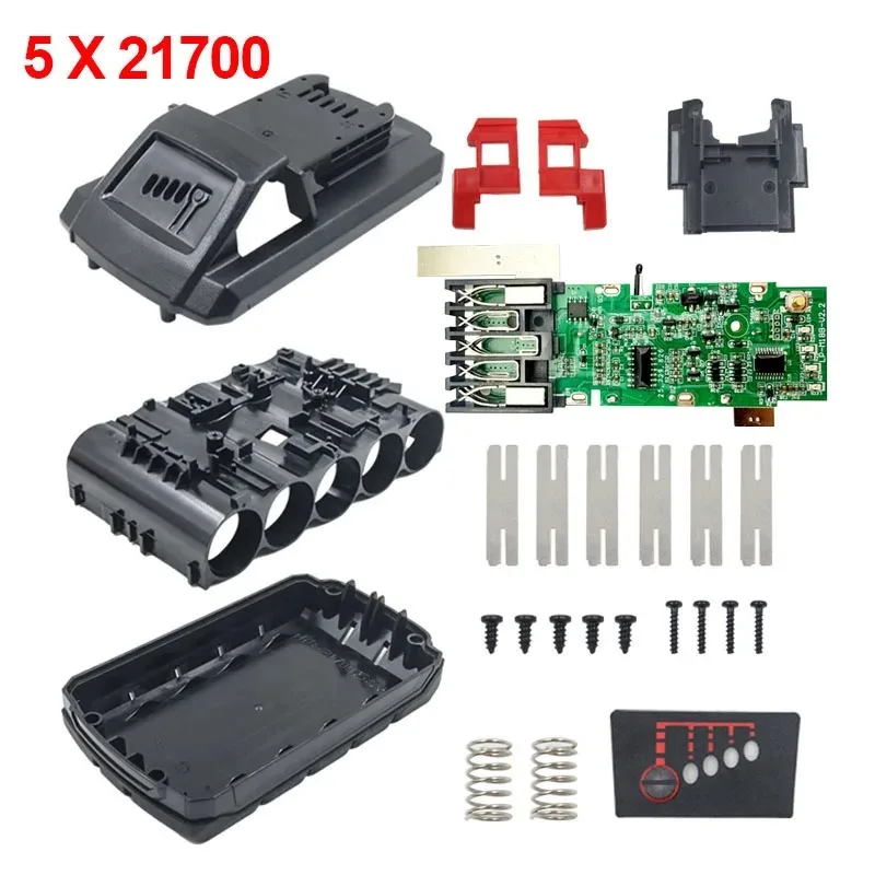 Li-ion Battery Plastic Case PCB Charging Protection Board Box Shell For Milwaukee m18 18V 4Ah 5* 217