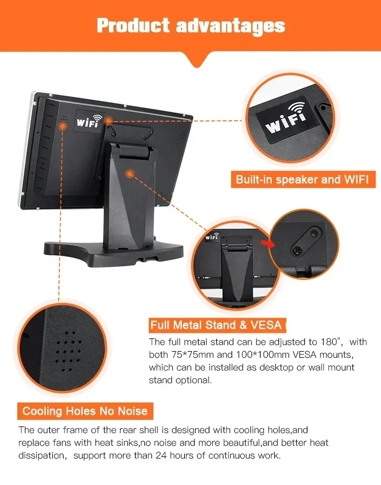 Sistemas pos únicos de 15.6 polegadas j1900/4g/64g com leitor de cartão de impressora de 58mm gaveta de dinheiro scanner de código de barras máquina de caixa sistema pos