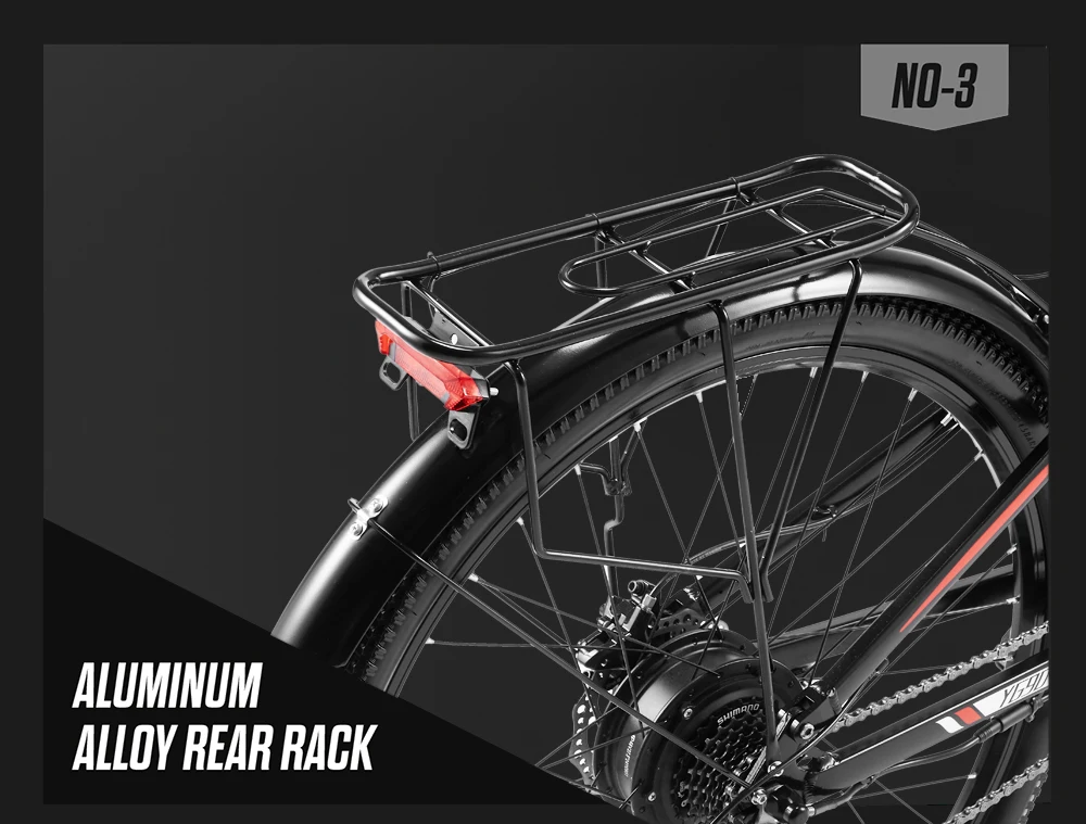 Elektrofahrrad RandRide YG90B-29 48V17AH Akku 1000W Motor 45KM/H Geschwindigkeit Allterrain-Mountainbike E-Bike EU-Lagerbestand – Detail 14