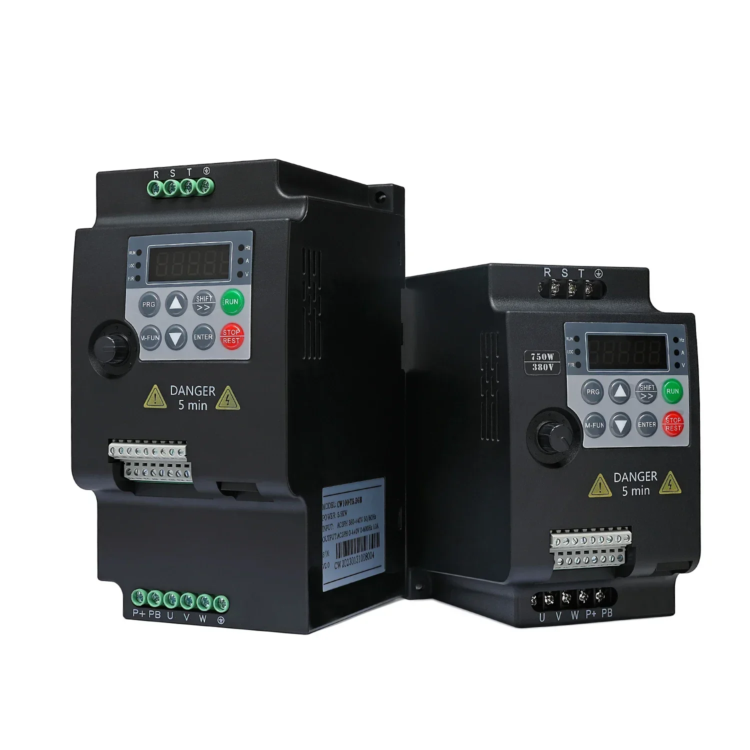 For 3phase Motor 220V/380V VFD inverter 0.75/1.5/2.2/4/5.5KW Variable Frequency Converter AC Drive Speed Controller