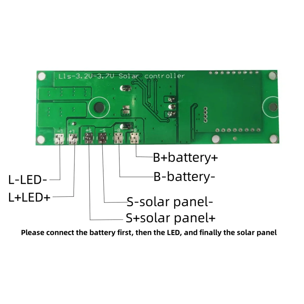 3.2V 3.7V Solar Wall Lamp Controller Human Body Infrared Induction Circuit Board