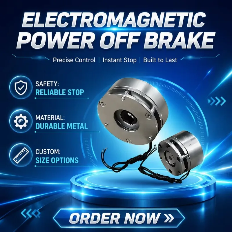 200Nm Spring-Applied Power-Off Brake DC24V | Fail-Safe Electromagnetic Servo Motor Brake (OEM New)