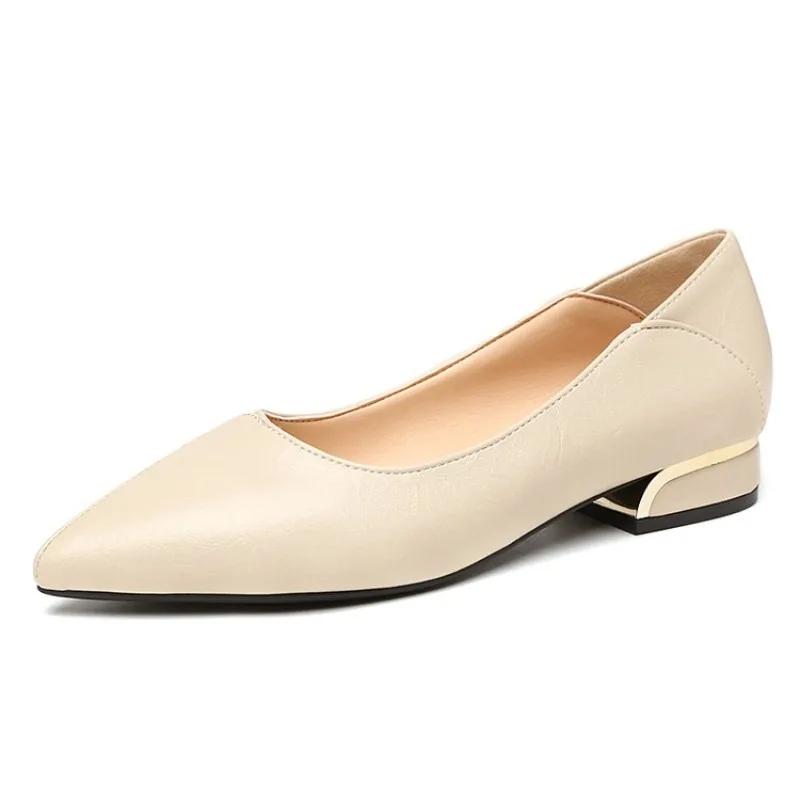 2026 Frühling und Herbst Neue Spitze Pumps für Damen mit Dickem Absatz und Flachem Schaft Professionelle Allround-Damenschuhe – Detail 11