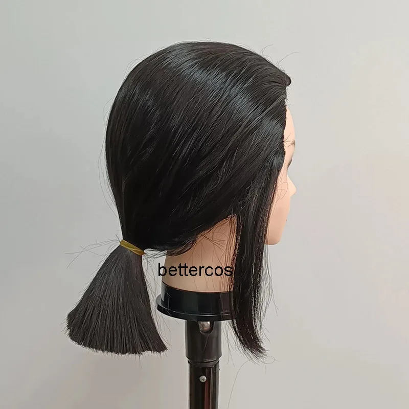 New Mori Ogai Cosplay Wig Customized Short Black Pigtail Heat Resistant Synthetic Hair Wigs + Wig Cap BVCFGCVC2025