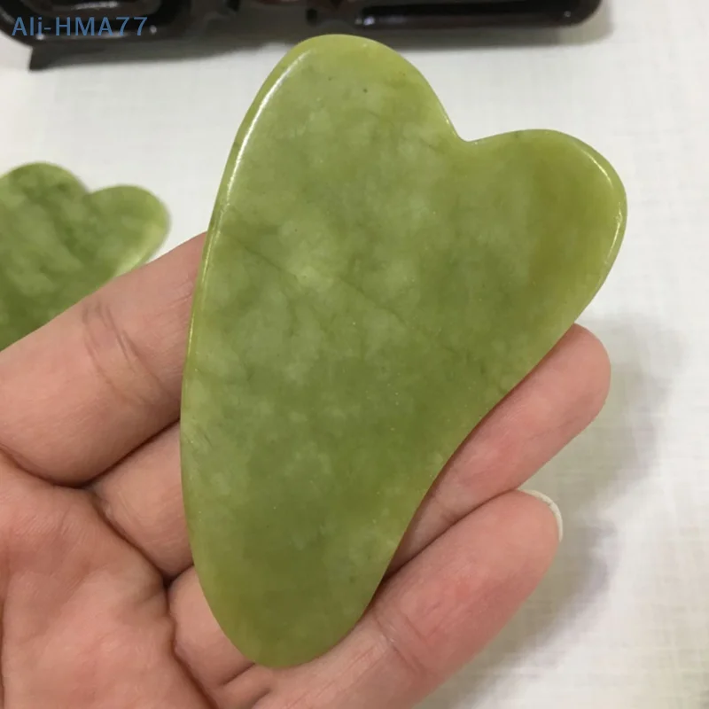 

1pc Facial Massage Guasha Scrapping Board Jade Stone Face Meridian Scrapping Lift Body Skin Neck Relaxation Slimming Beauty Tool