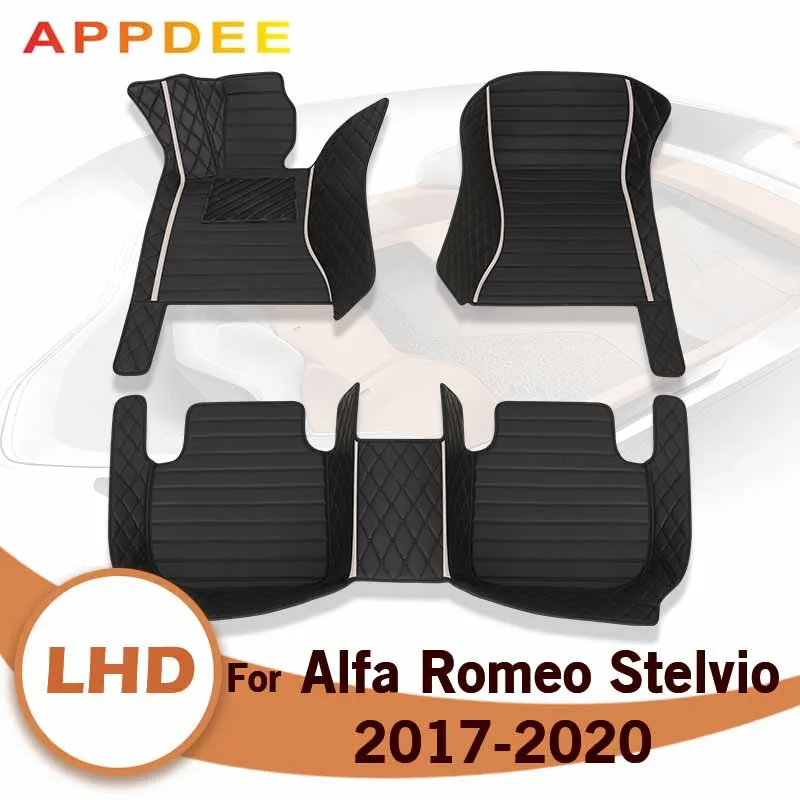 

Автомобильные коврики для Alfa Romeo Stelvio 2017 2018 2019 2020 Custom auto foot автомобильный коврик cover
