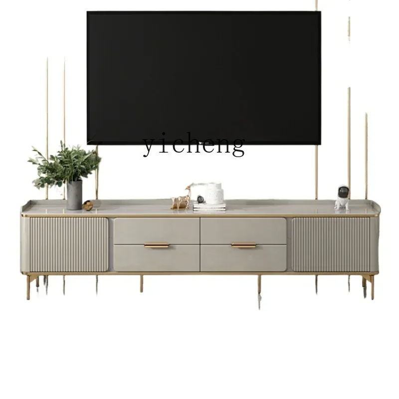 

TV cabinet light luxury high-end modern simple living room coffee table TV cabinet home decoration accessories