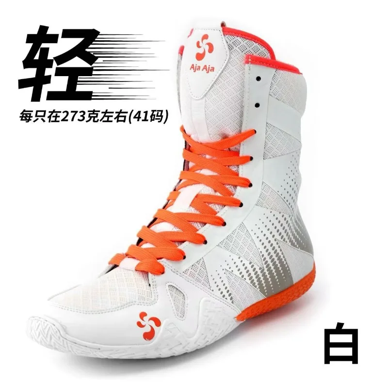 

2026 New Boxing Fighting Boot Comfortable Anti Slip Gym Training Shoe Designer Mid-Top Wearable Wrestling Shoe 39-44