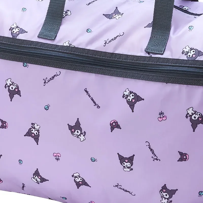 Borsa da viaggio Sanrio Kuromi Hello Kitty Borsa da viaggio pieghevole di grande capacità per esterni Borsa da palestra Accessori anime Prodotti per la casa Kawaii