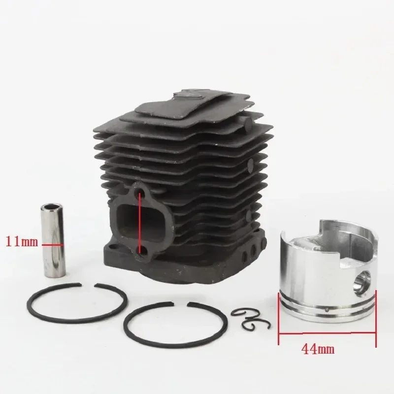 TH48 GRASS TRIMMER CYLINDER PISTON GROUP WITH RING ASSEMBLY 44MM FOR KAWASAKI BRUSH CUTTER TH048D KBL48 KBH48 KBH48A HA048J