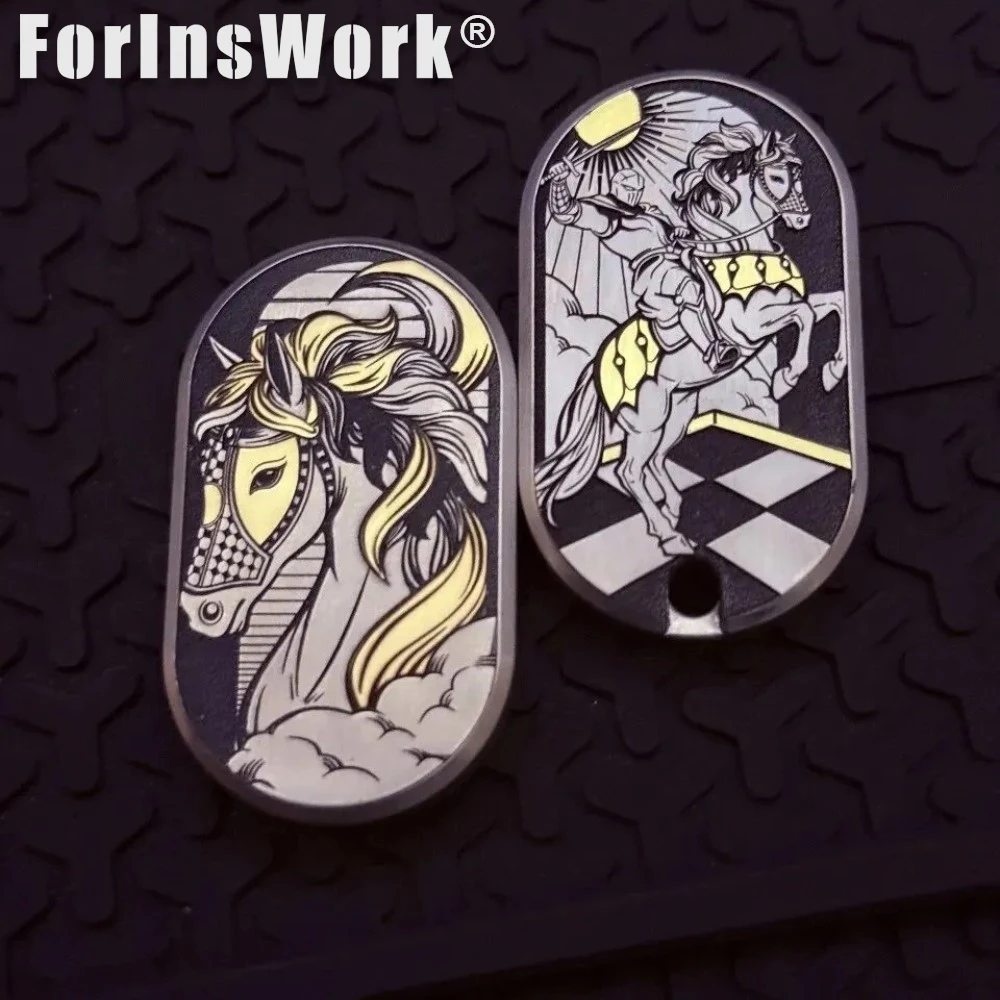 

FZEDC Horse Limited Edition F2.8 Титановый гравированный латунный слайдер-антистресс