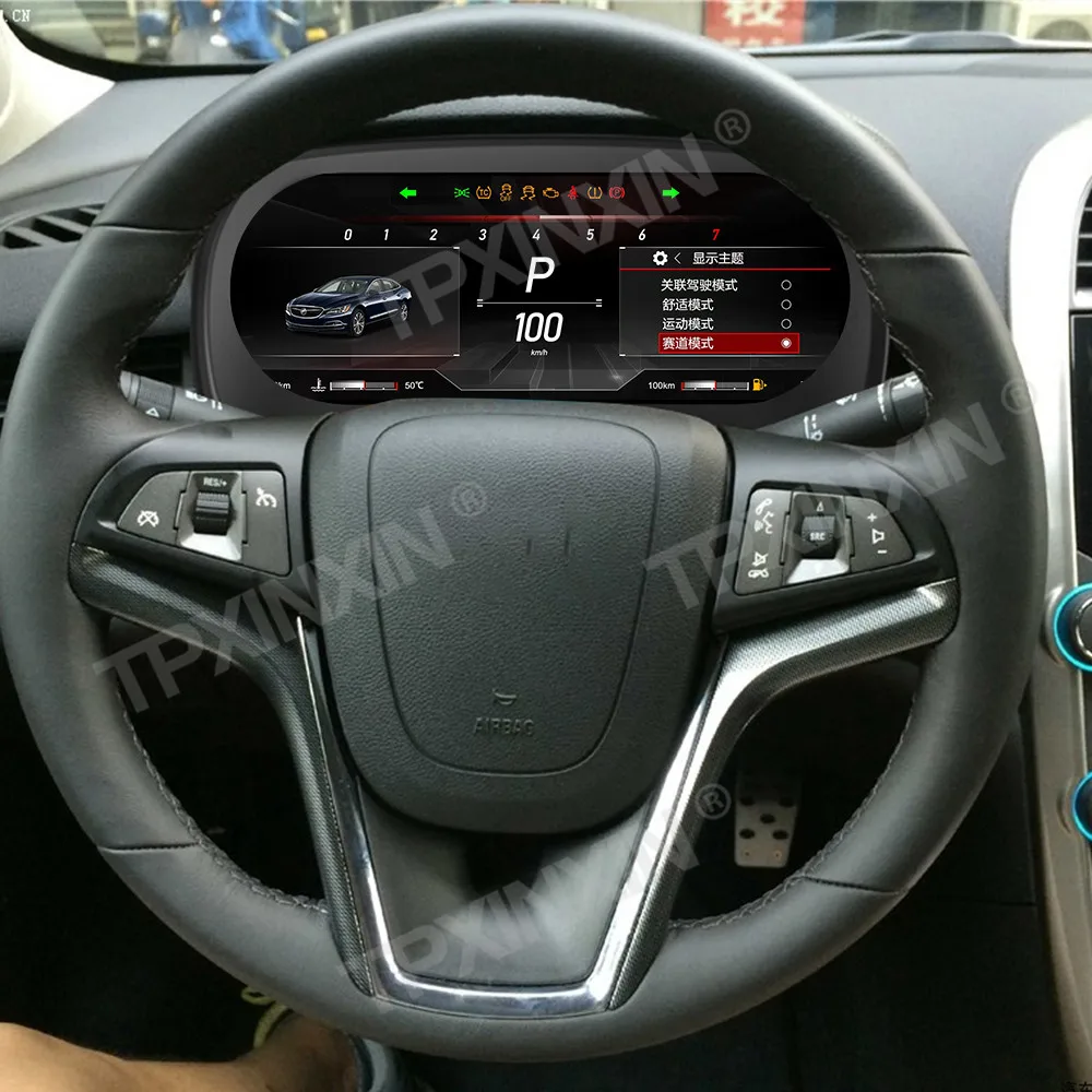 لوحة القيادة الرقمية للسيارة لسيارة شيفروليه ماليبو 2009-2014 لوحة أدوات السيارات قمرة القيادة الافتراضية وحدة رأس سرعة الشاشة