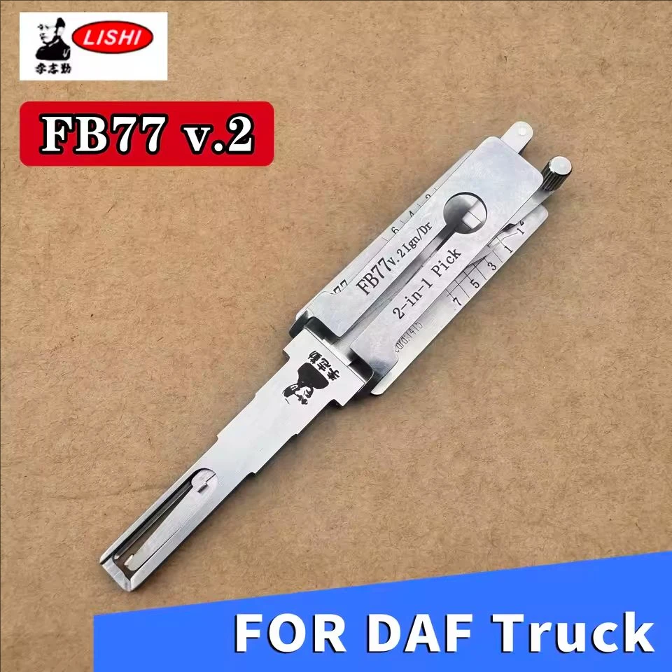 For DAF Truck LISHI 2IN1 FB77 Decoder Lock Pick Tool Open Car Tool Locksmiths Tool