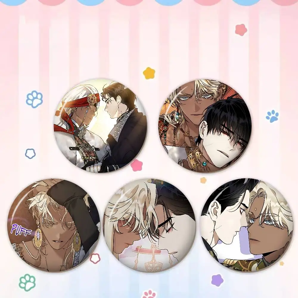 Brothers without a tomorrow bl Anime Tinplate Pin Button Custom Anime Role Old-school Brooch Cartoon Collar Badge Jewelry Gift