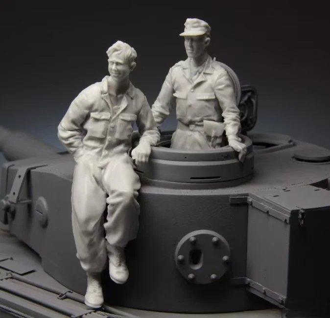 1/35 model kit resin kit  Panzer Crew, Kursk 1943 Collectible Unassembled Sculpture for Hobbyists