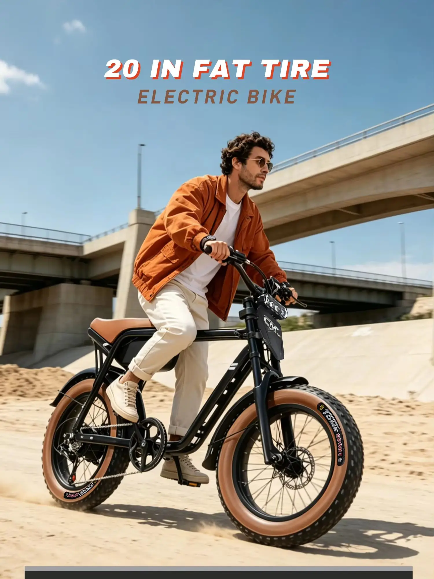 Elektrofahrrad mit 48V 15AH Akku, 20*4.0 Fat Tire E-Bike, Elektro-Mountainbike für Erwachsene, Scheibenbremse, 7-Gang E-Bike