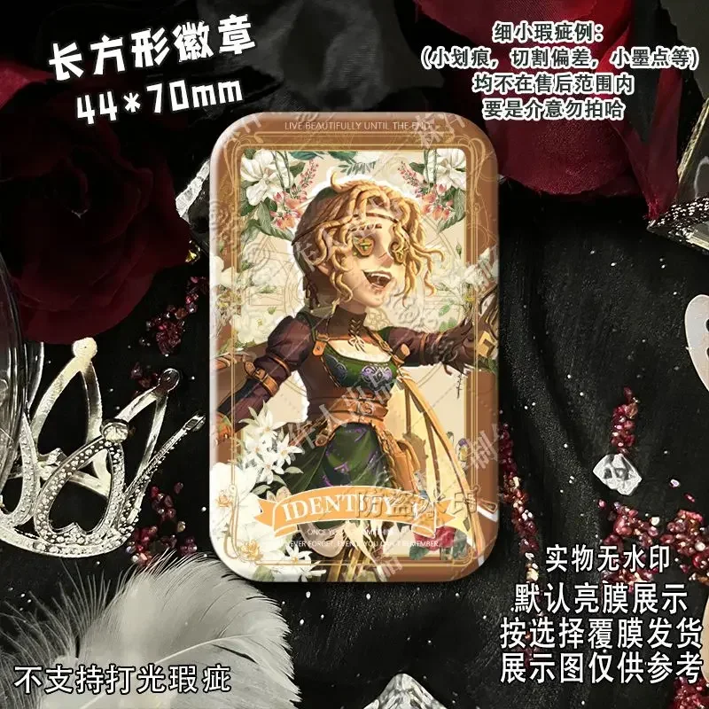 شارة شريطية لامعة مزدوجة مستطيلة الشكل من CosplayAnime تشارلز هولت، مروحة متعاطي البصل الفضي تحصيل هدايا عيد الميلاد