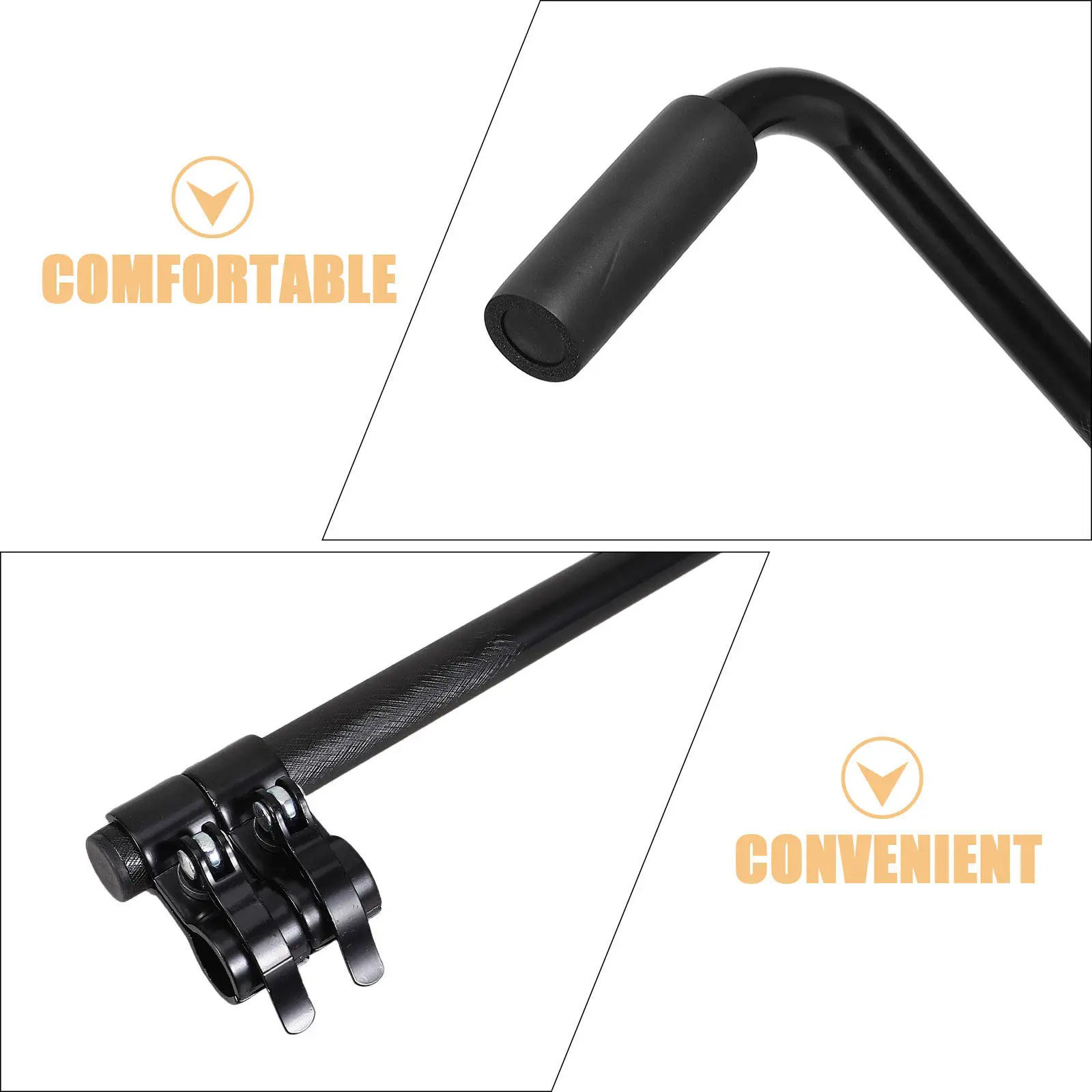 Ergonomic Wheelchair Handle Extender 2.2cm Diameter Adjustable Lightweight Universal Wheelchair Brake Lever Extensions