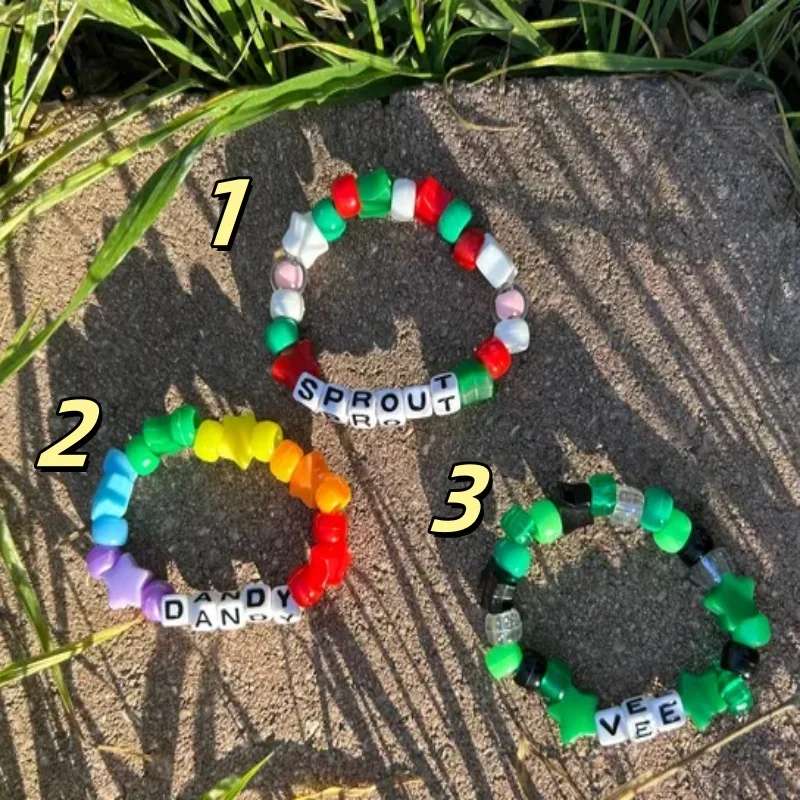 Y2K style cute anime theme Kandi Bracelet | Handcrafted unique gamer gift essential for birthdays and Christmas